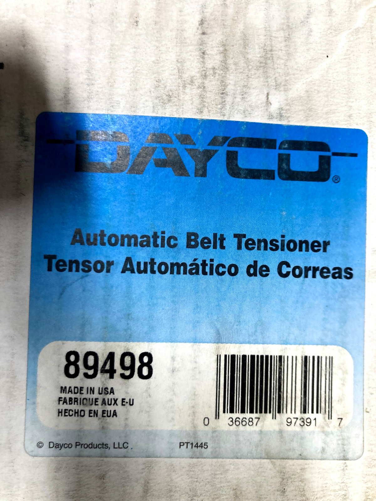 DD15 belt tensioner - 89498