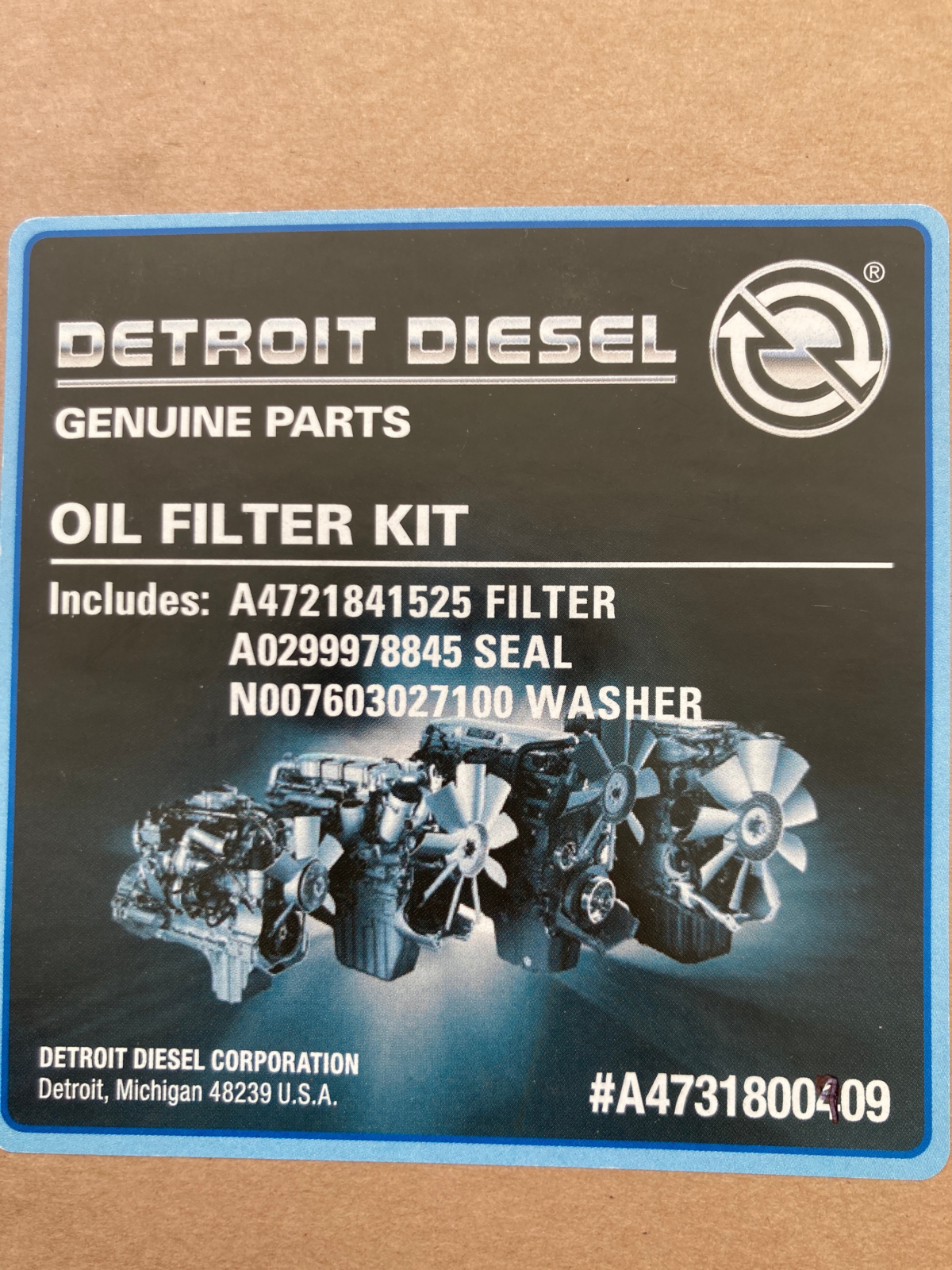 Oil filter DD15 - A4731800409