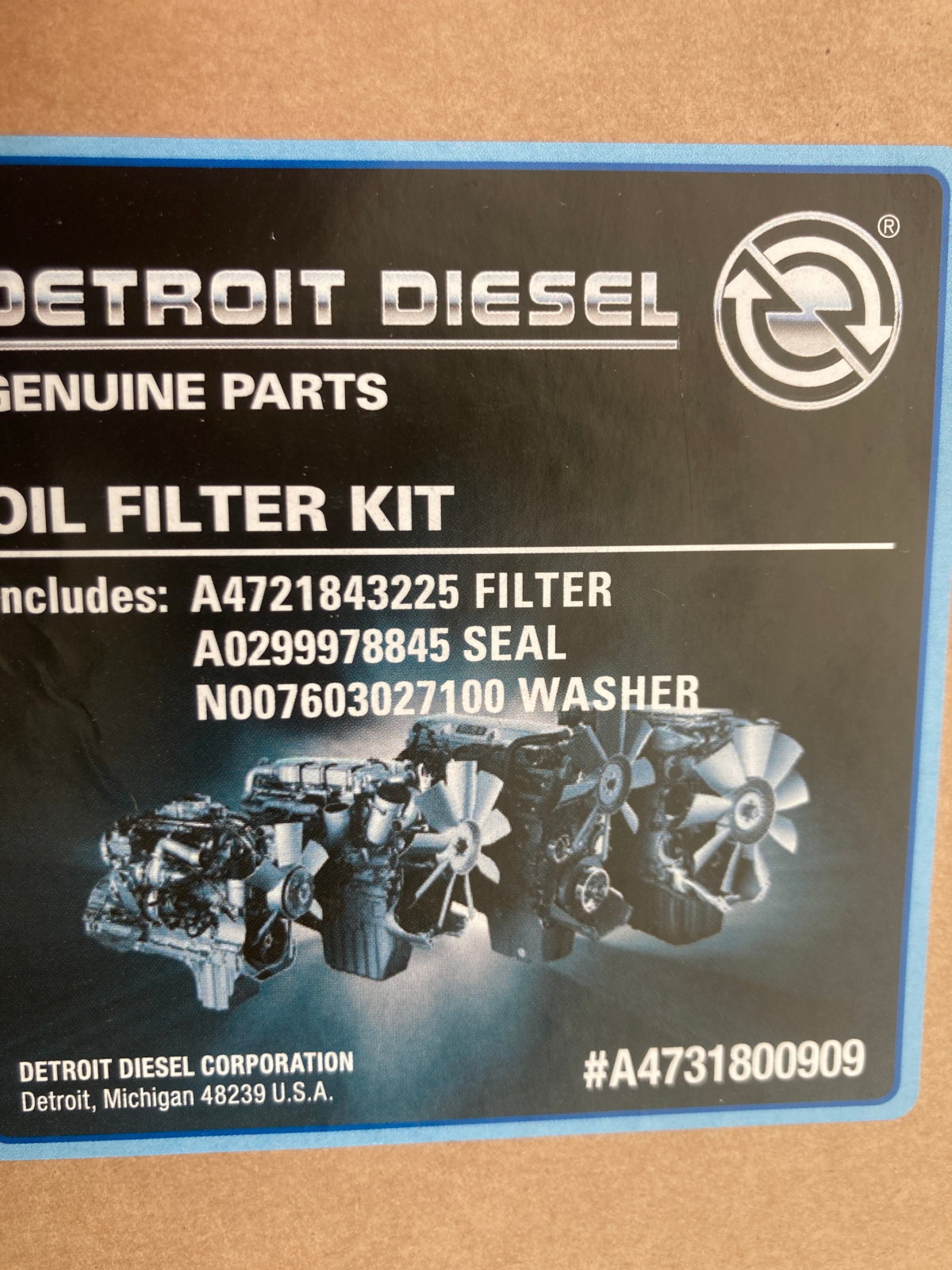 Oil filter DD15 - A4731800909