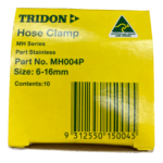 Hose clamp 6 - 16mm (10)