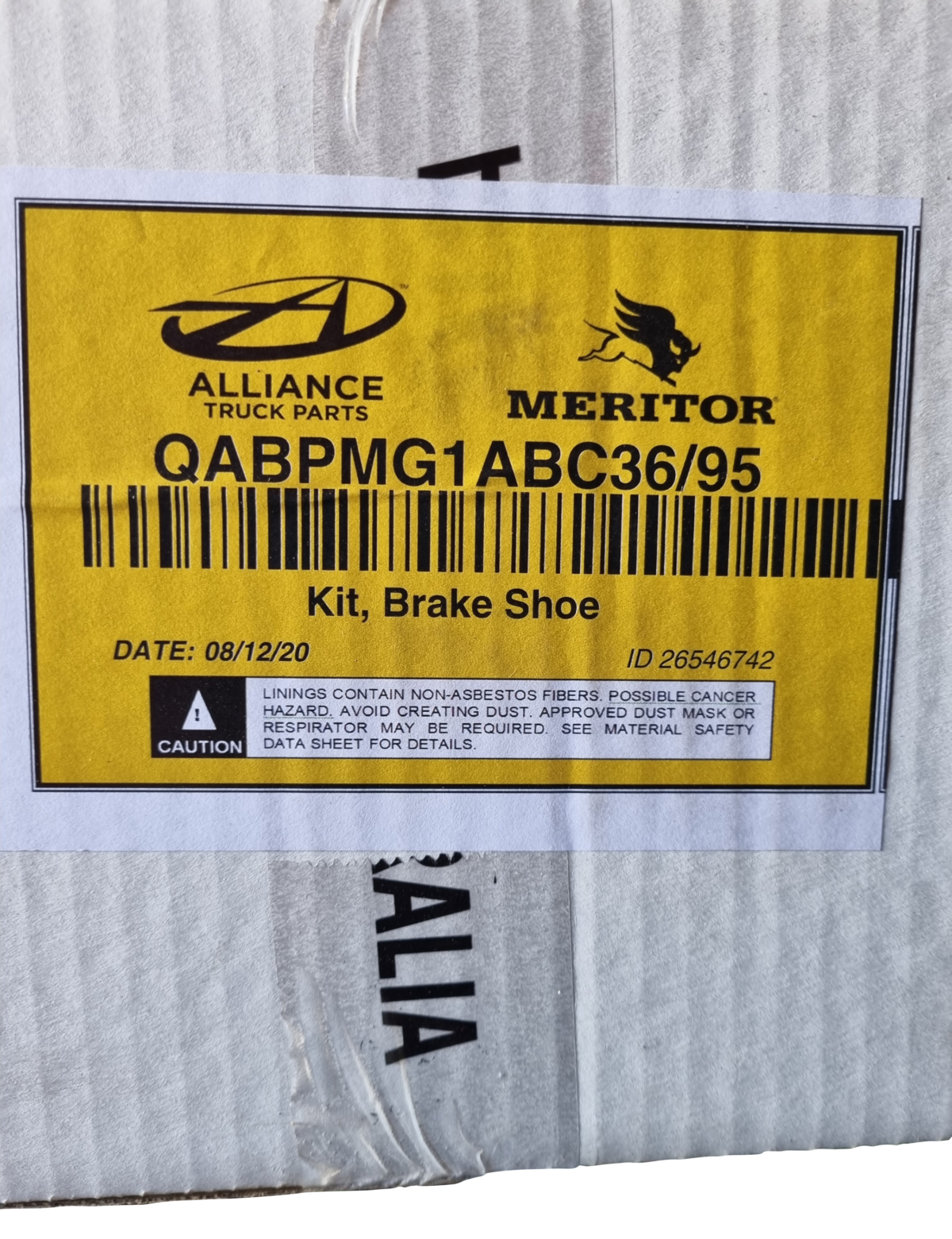 Bendix Brake Shoe Kit - BPW Brake 95 -1 wheel  - MG1ABC36/95