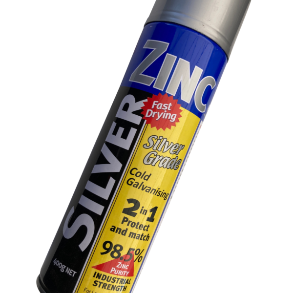 Silver zinc spray can - W0100
