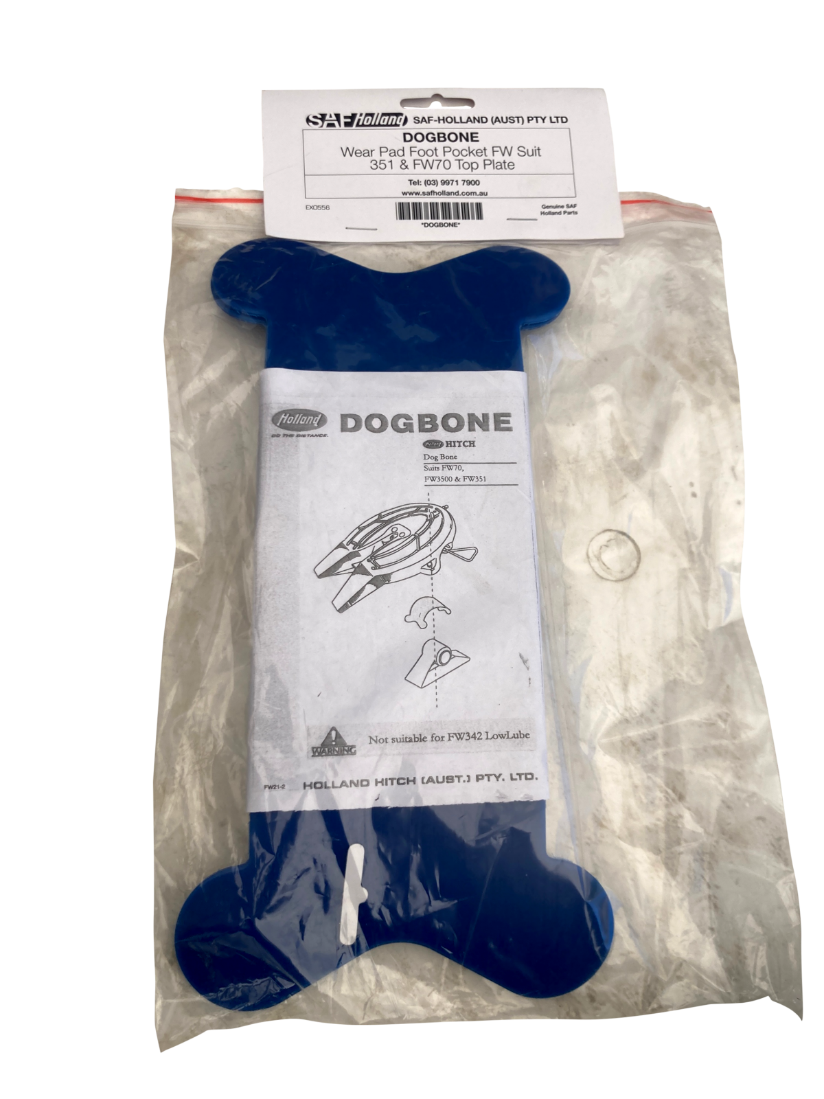 Dogbone wear pad - dogbone
