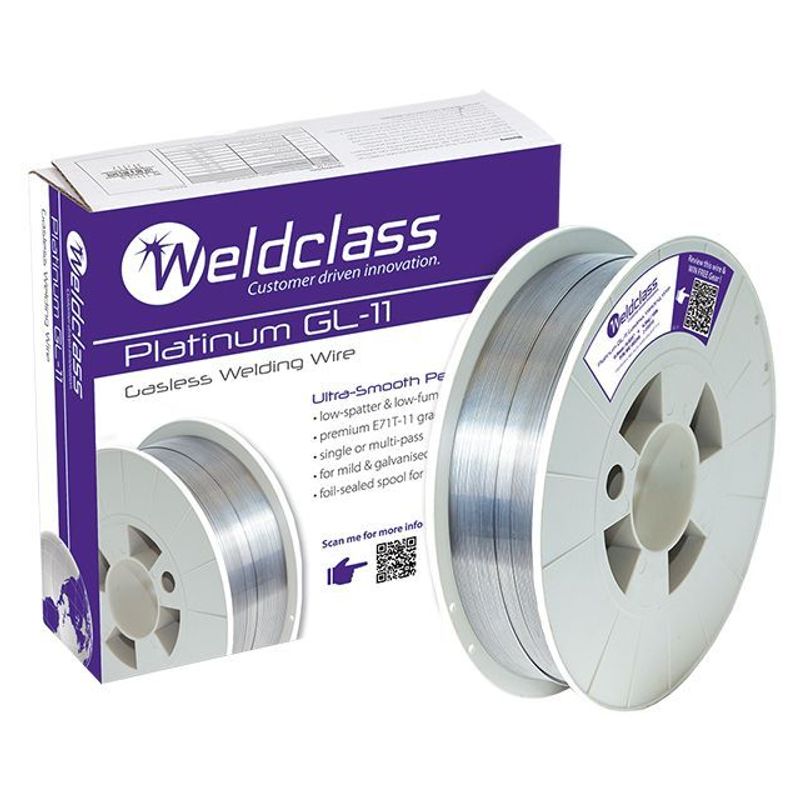 Wire Gasless Weldclass Platinum GL-11 0.8mm (Pk Of 1) - 2-088FM