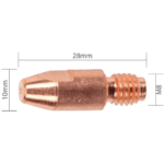 Contact Tip Binzel M8 X 10 - 0.9mm (Pk Of 5) - P3-BT809