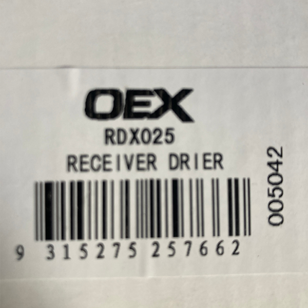 Receiver dryer - RDX025
