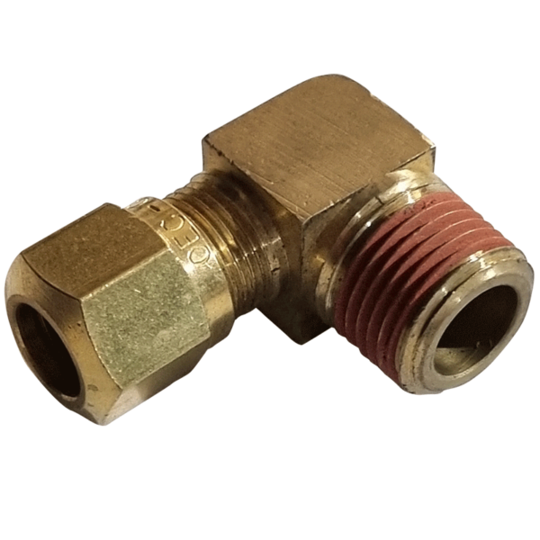 3/8 HOSE x 3/8 NPTF MALE - ELBOW 90DEGREE - COMPRESSION FITTING - NFP146966