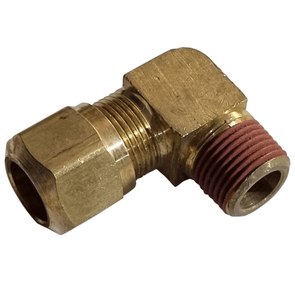 3/8 HOSE x 3/8 NPTF MALE - ELBOW 90DEGREE - COMPRESSION FITTING - NFP146986