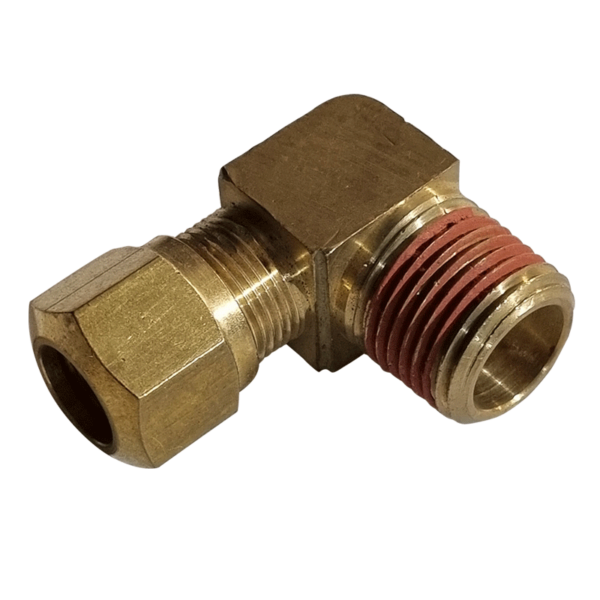 3/8 HOSE x 1/2 NPTF MALE - ELBOW 90DEGREE - COMPRESSION FITTING - NFP146988